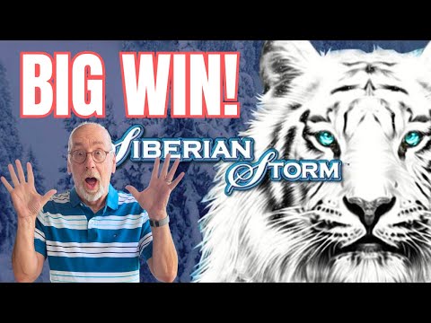 Surprised by BIG WIN on Siberian Storm Slot Machine! #slotwins #jackpot #linehit