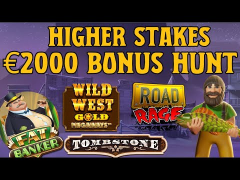 €2000 HIGHER STAKES BONUS HUNT – Which Slot Gives The BIG WIN??!!