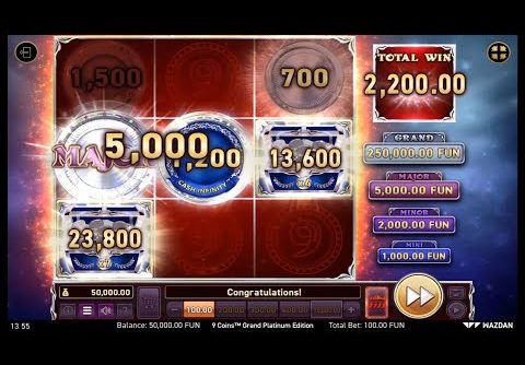 9 Coins Grand Platinum Edition (Wazdan) 🤑🤑 Online Slot SUPER MEGA BIG WIN! 🤯