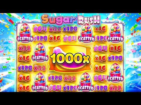 RARE 1000X WIN & DOUBLE RETRIGGER On SUGAR RUSH!!.. (MASSIVE PROFIT)