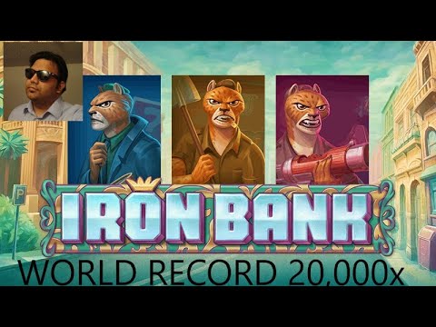 IronBank 20,000x on 2$ stake. Biggest Win on Iron Bank Slot. World Record – Must Watch!