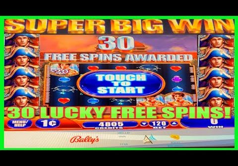 **SUPER BIG WIN!** 30 LUCKY SPINS!💰Napoleon and Josephine WMS Slot Machine Bonus Wins