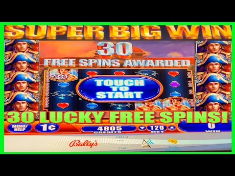 **SUPER BIG WIN!** 30 LUCKY SPINS!💰Napoleon and Josephine WMS Slot Machine Bonus Wins