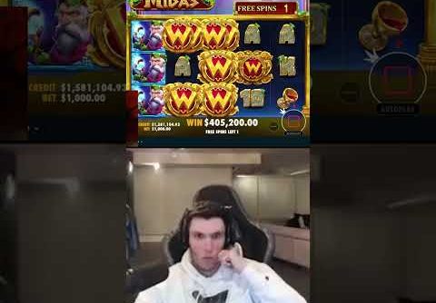 TRAINWRECKSTV 💰 HUGE WIN ON THE HAND OF MIDAS!