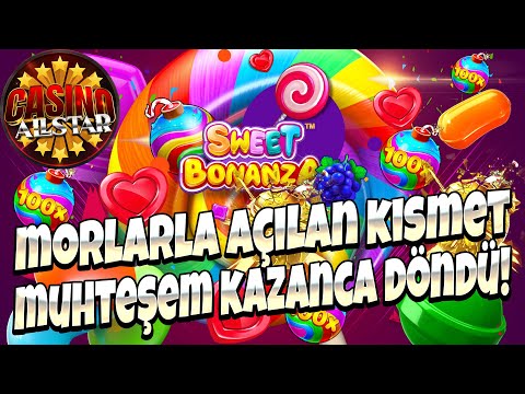 Sweet Bonanza | MORLARLA AÇILAN MUHTEŞEM KISMET | BIG WIN #sweetbonanzarekor #bigwin #slot