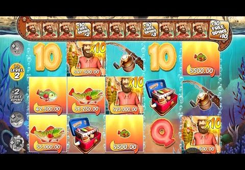 BIG BASS SPLASH – I HIT 3 FISHERMAN with 10X MULTIPLIER – BONUS BUY HUGE CASINO WIN SLOT ONLINE