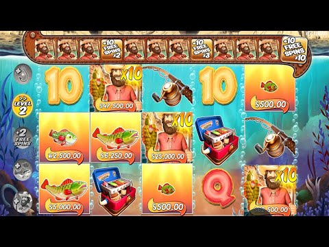 BIG BASS SPLASH – I HIT 3 FISHERMAN with 10X MULTIPLIER – BONUS BUY HUGE CASINO WIN SLOT ONLINE