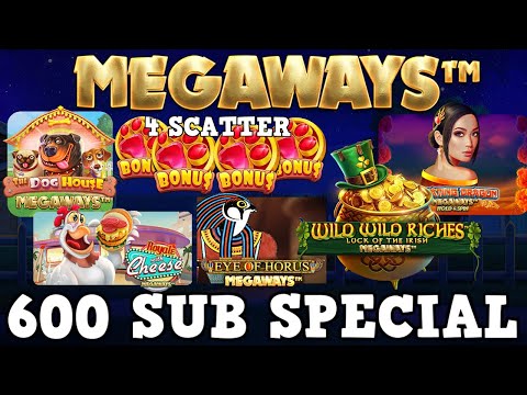 £200 Megaways Slot Bonus Hunt – 600 Subscriber Special – Dog House 4 Scatter Big Win