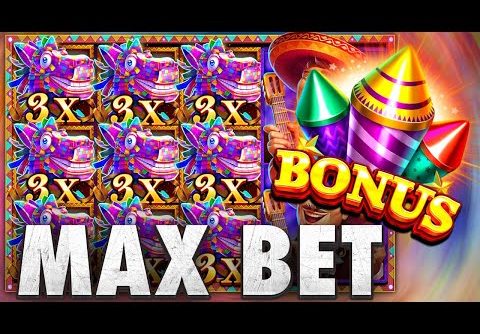 MAX BET Hot Fiesta Slot MEGA BIG WIN🔥 Biggest Slots Wins