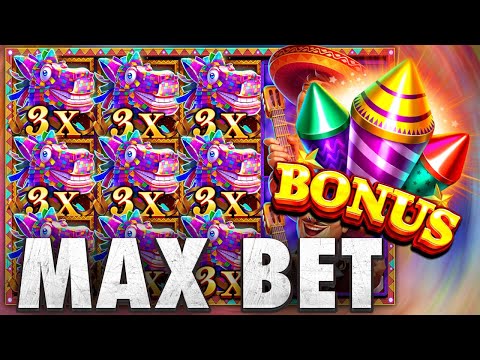 MAX BET Hot Fiesta Slot MEGA BIG WIN🔥 Biggest Slots Wins