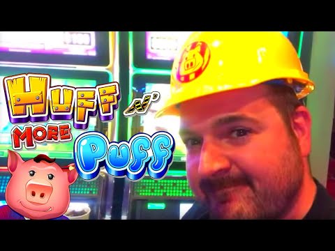 Big WINNING On Huff N’ More Puff Slot Machine At Ho Chunk Casino In Black River Falls!